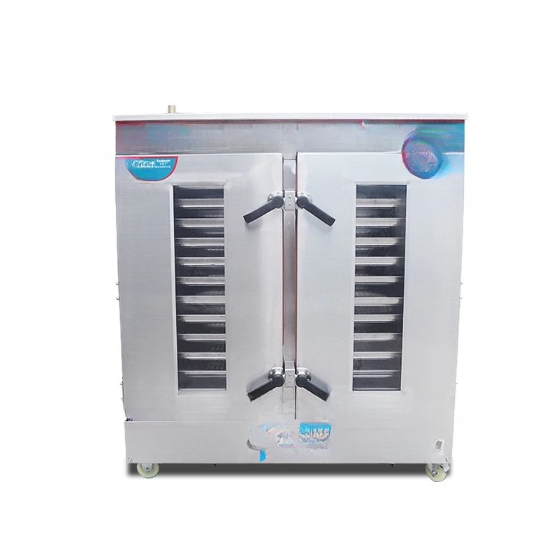 Steamed bread steaming cabinet 24 plates visual electric steamer commercial 380V custom intelligent steamer stainless