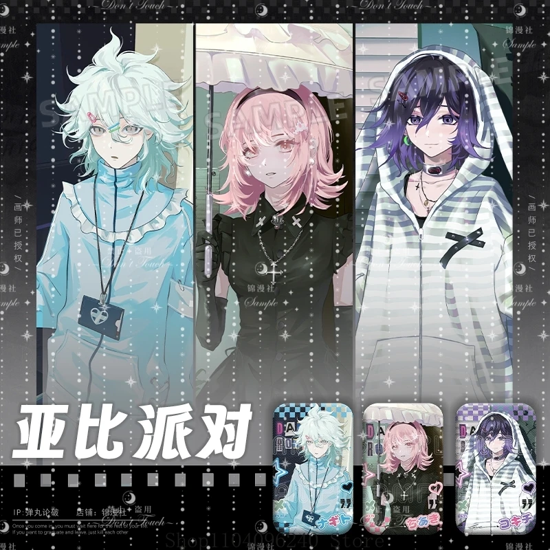 Danganronpa Nanami Chiaki Komaeda Nagito Anime Badge Acrylic Standee Laser Ticket Instant Camera Card Laser Ticket Color Paper