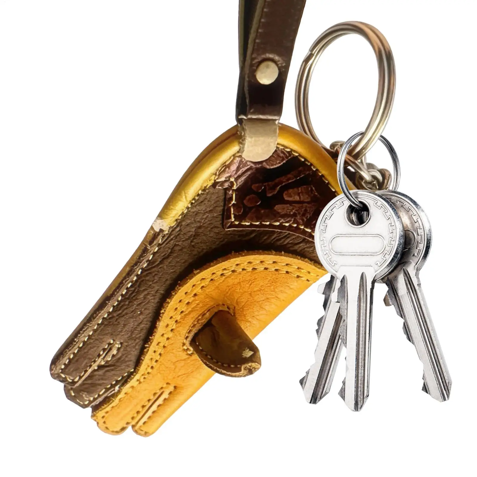 

Falconry Glove Keychain Vintage Portable Keyring Accessories Ornament Men's Keychains For Outdoor Gear For Dad Boyfriend Men