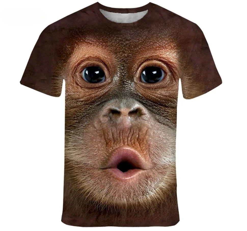 جديد لطيف الحيوان 3D طباعة تي شيرت رجالي الصيف اليومية الرياضة في الهواء الطلق عطلة حفلة سريعة الجافة تنفس عادية الشارع قصيرة الأكمام