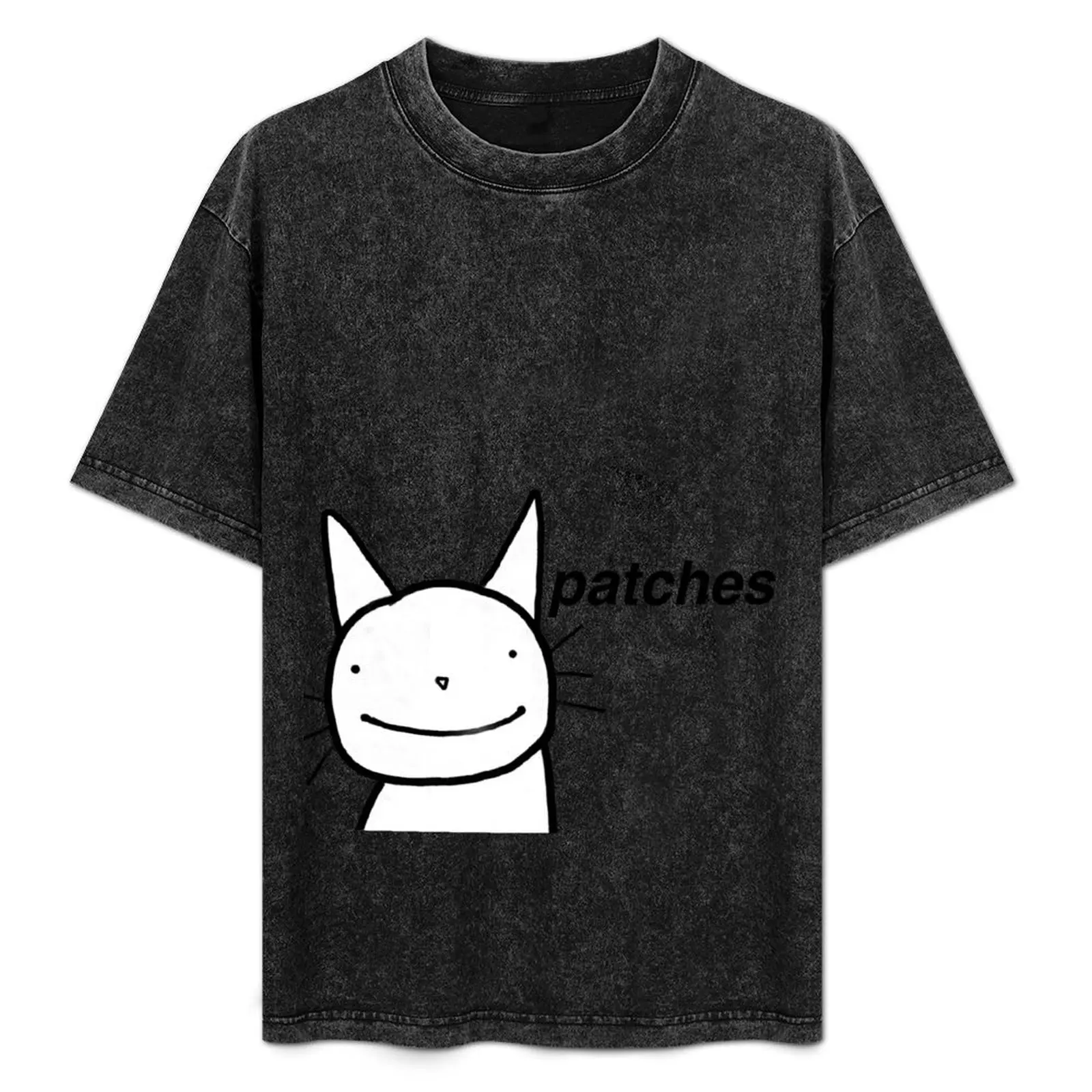 

Patches dreams cat T-Shirt Industrial Work Tee Shirt