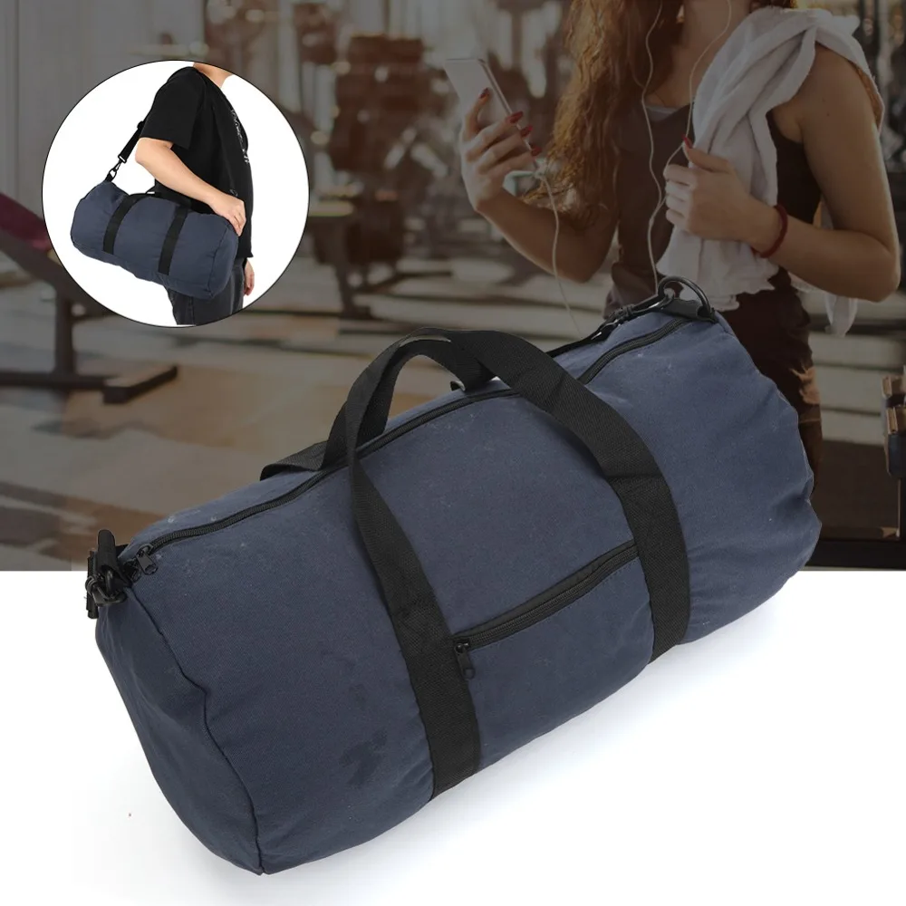 

Durable Canvas Duffle Bag Portable Single Shoulder Sports Bag Gym Bag Travelling Use