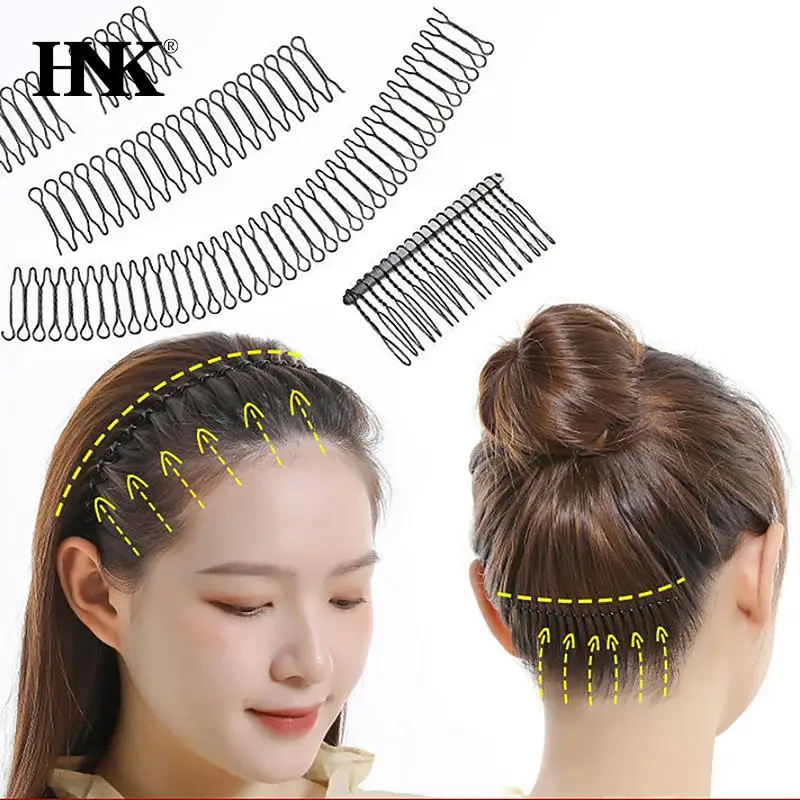 

1 Set U Shape Invisible Broken Hairpin Hair Styling Adult Hair Clip Invisible Inserting Comb Comb Professional Styling Accessory