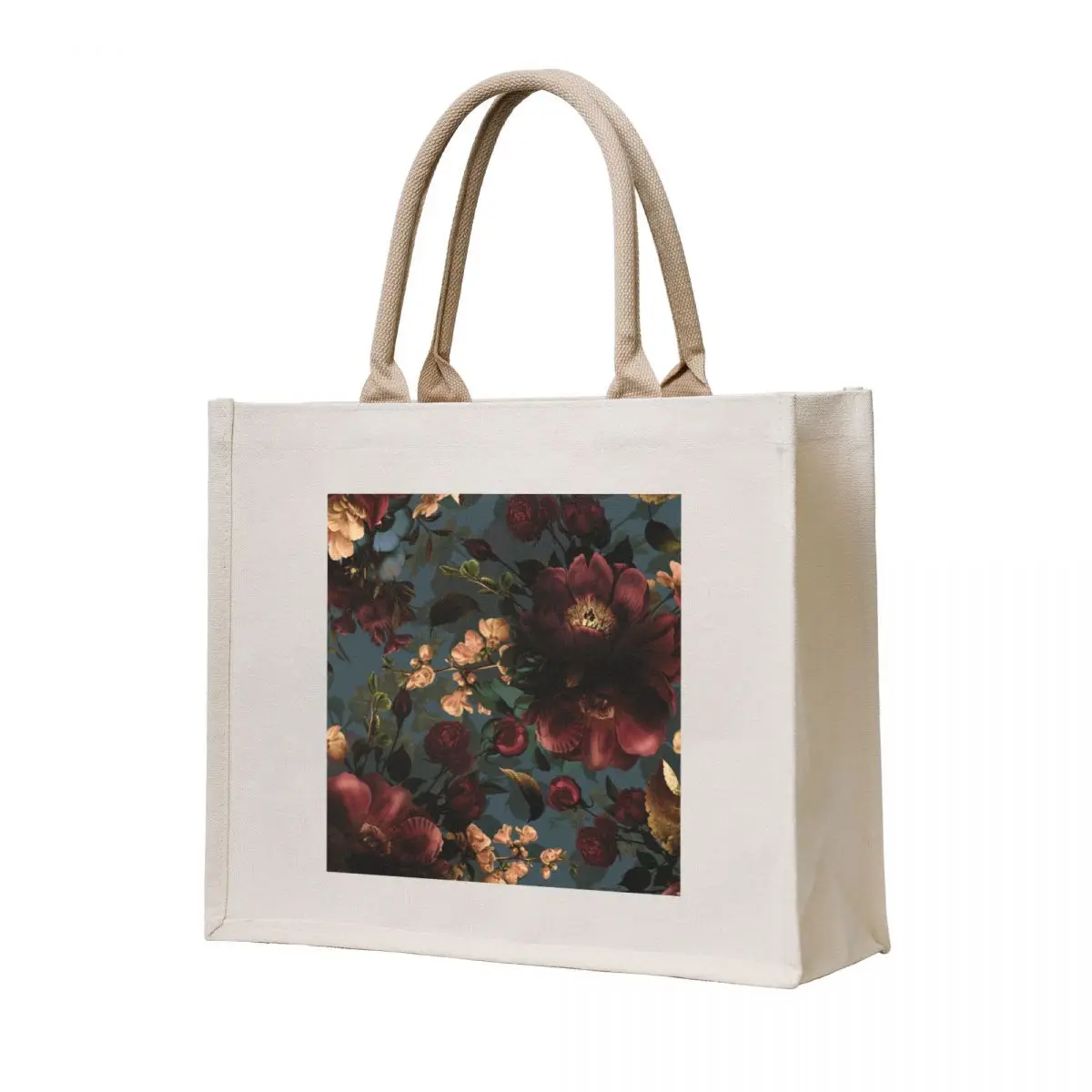 

Moody florals - Mystic Botanical Night Garden 10 Tote Bag shopping trolley bag Shopping bags Portable shopping bag tote bags men