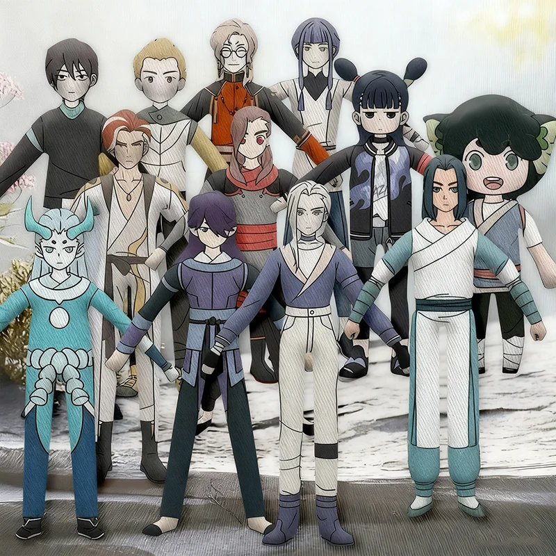 Anime La leggenda di Hei Luo Xiaohei ‌ Infinito bambola cosplay peluche bambola di pezza di cotone mascotte snella decorazione della stanza contortabile