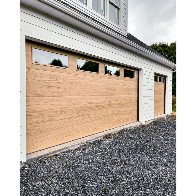 Customization New Design Modern Sectional Aluminum Panel Glass Garage Lift Door For Shops