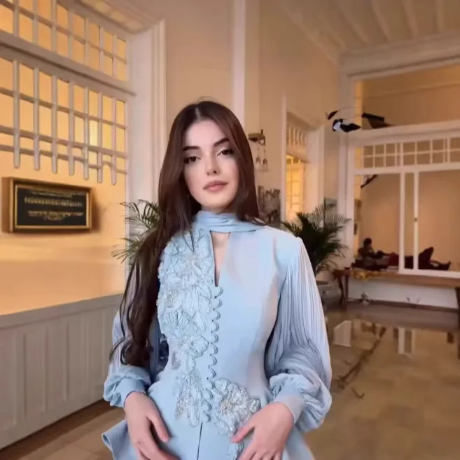 Women Two Piece Sets Mesh Sleeve Tops Embroidery Skirt Set Pleated Skirts Tight Waist A Line Y2k Streetwear Elegant Summer 2026