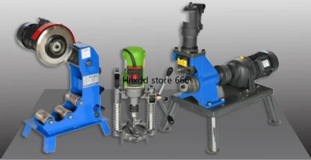 Fire pipe pipe grooving machine three-piece set