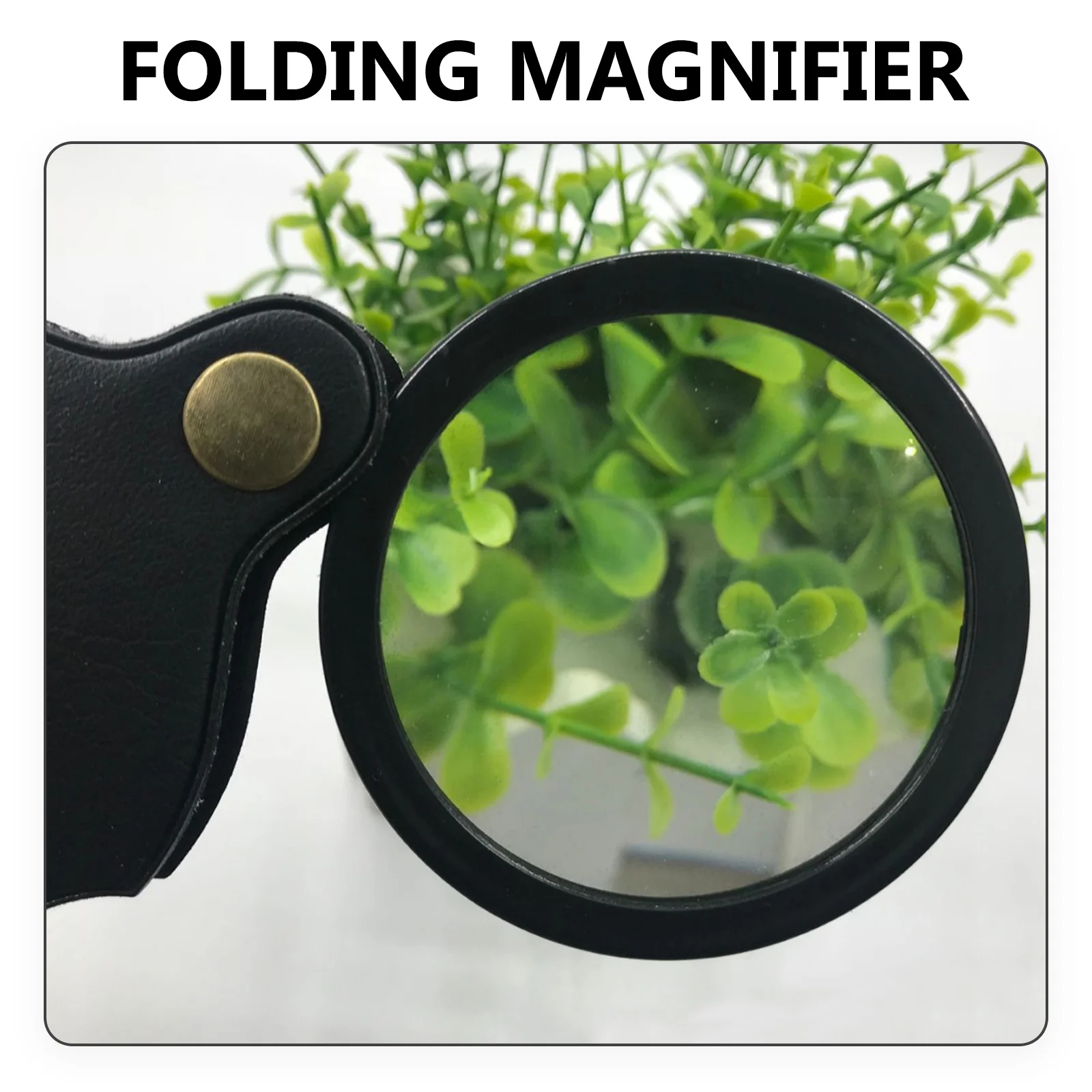 

12Pcs Small Sleeve Magnifier Foldable Portable Hand Magnifier for Jewelry Watch Repairing and Nature Exploration Compact