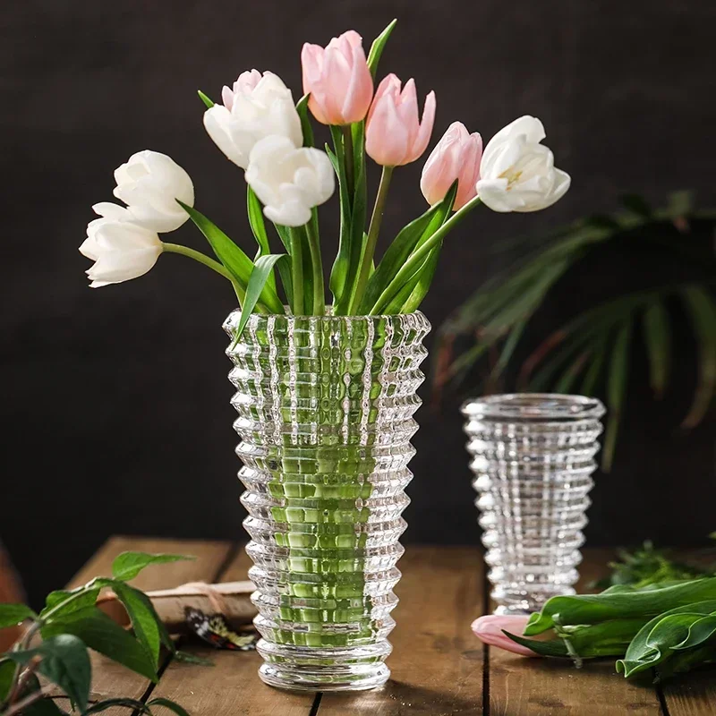 

Aesthetic Nordic Table Vases Desk Glass Living Room Small Minimalist Vases Transparent Plant Decorazioni Casa Home Accessories