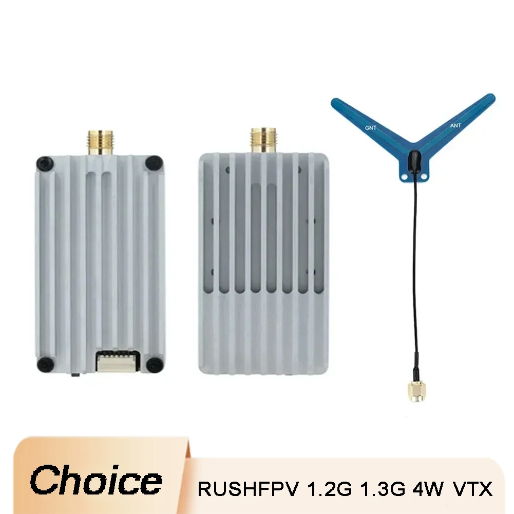 

RUSHFPV 1.2G 1.3G 4W VTX Аналоговый передатчик 7-36V IRC-TRAMP Антенна FPV Дрон Гоночный квадрокоптер Дальнего действия RC Самолет