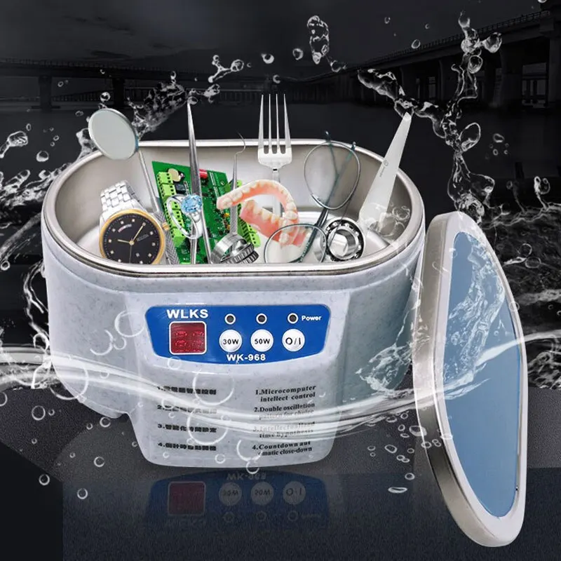 30/50W Digital Ultrasonic Cleaner Sonicator Bath Vibration Ultrasonic Jewelry Parts Glasses Circuit Board Watch Cleaning Machine