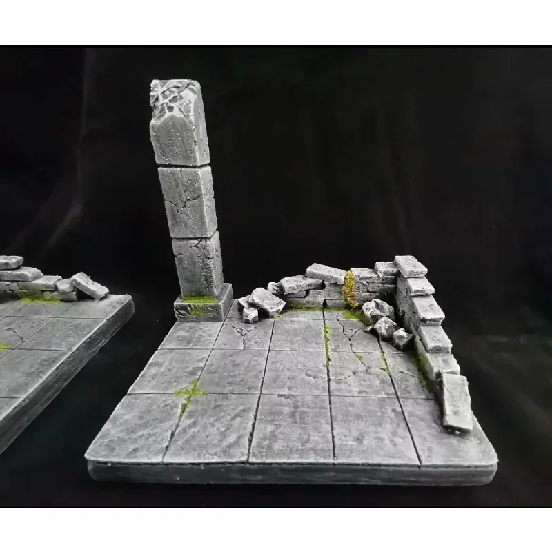 Saint Seiya Myth Cloth Knight Gold The Gold Zodiac Dostosowana scena Altar Booth Anime Figurka akcji Ozdoby z żywicy w magazynie