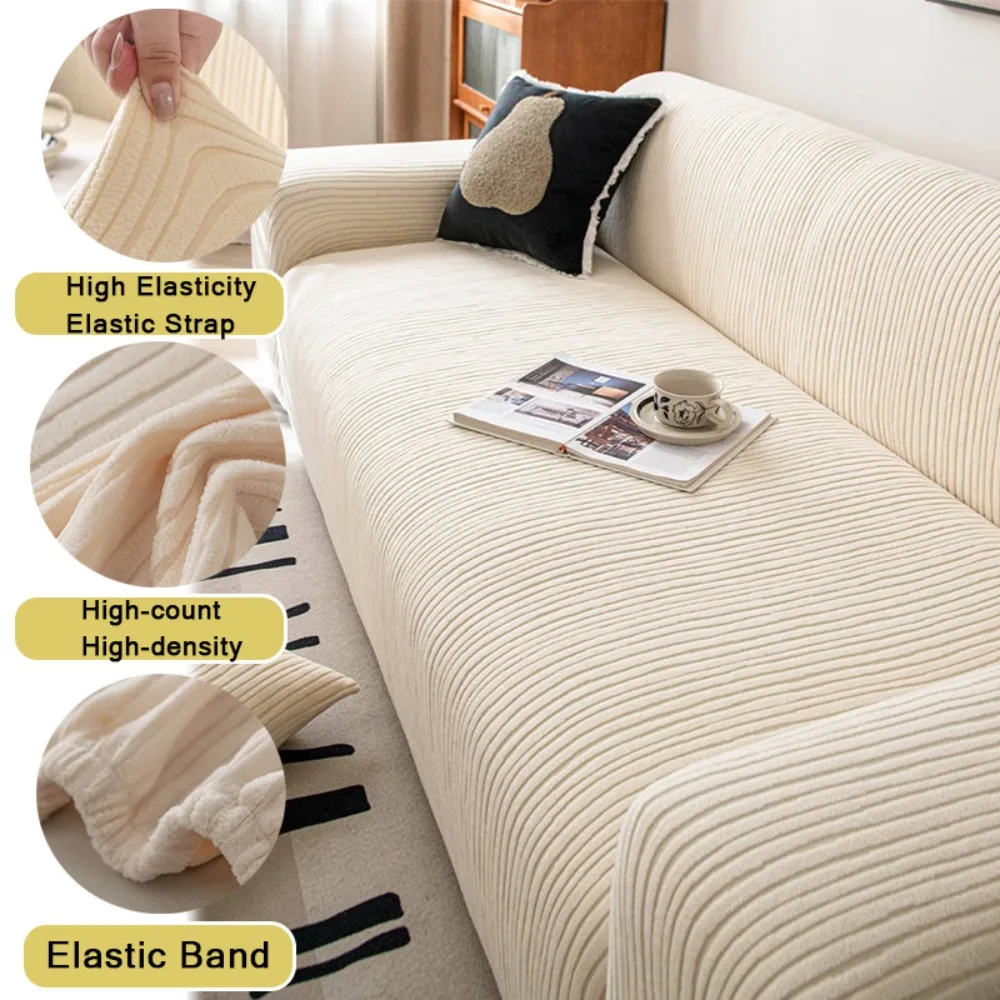 Adjustable Stretchable  Elastic Sofa Cover Armchair Protector Corner L Shape Stretch Slipcovers Couch Cover Cat-Proof 소파 커버