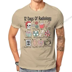 Vintage Christmas 12 Days Of Radiology Xray Christmas T Shirt Men Tees Summer Clothing Cotton Crewneck TShirt