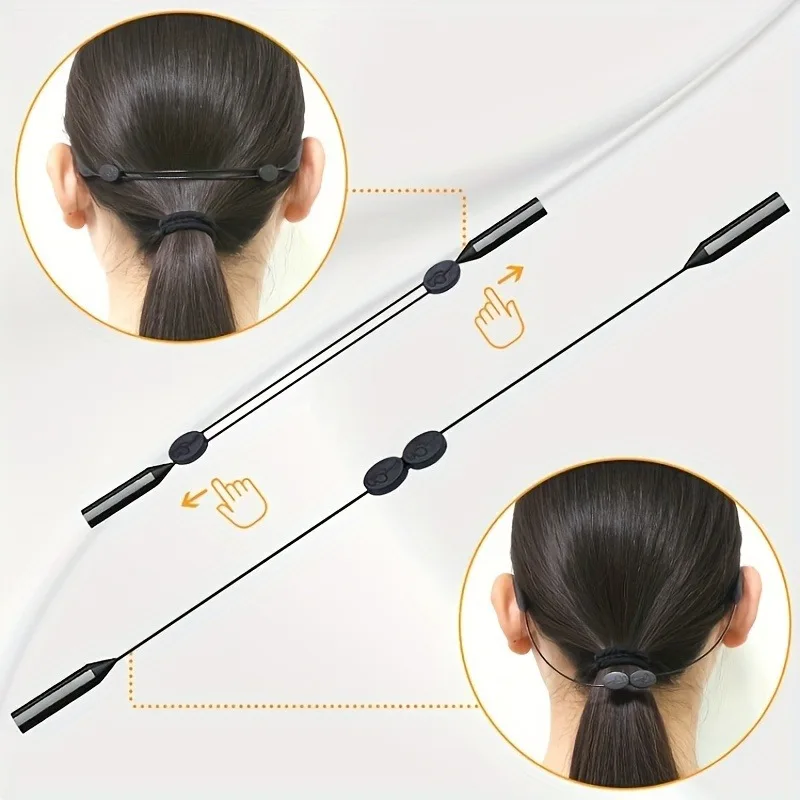 3pcs eyeglass lanyard, eyeglass stabilizer, effectively prevents glasses from falling off during exercise