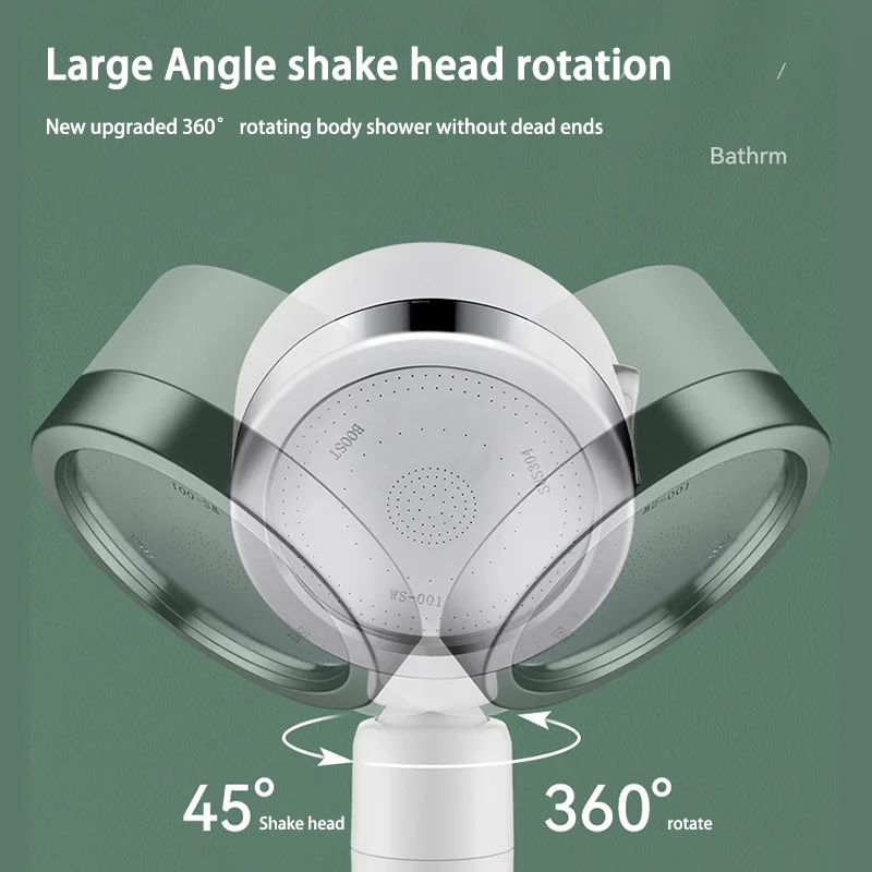 Midea 3 Modes High Pressurized Shower Head  Adjustable Water Saving Nozzle Handheld Shower Nozzle Household Shower Accessories