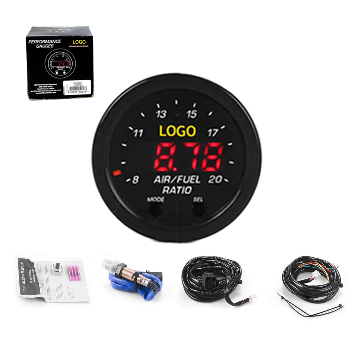 

SOON TODA Auto Parts Hot Seller Car Meter Air Fuel Ratio Gauge Digital OE 30-0300 Defi Fuel Air Gauge for Car
