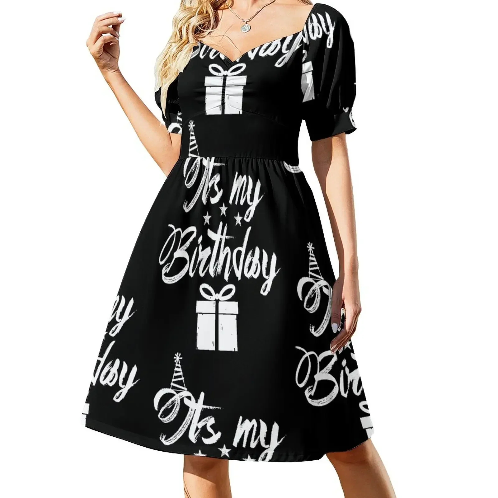 

Its My Birthday Short-Sleeved Dress long dresses for women Dresses Dress