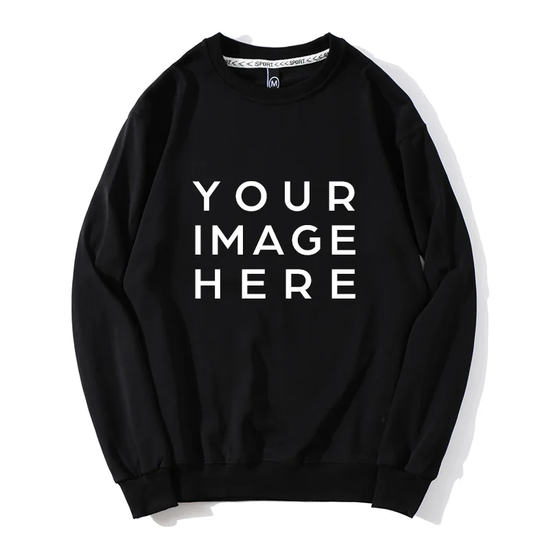 Custom Printed Photo/text 2025 Autumn Winter Men And Women Loose Casual Sweatshirts Street Wear Cotton Tops Hoody Sudaderas
