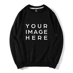 Custom Printed Photo/text 2025 Autumn Winter Men And Women Loose Casual Sweatshirts Street Wear Cotton Tops Hoody Sudaderas