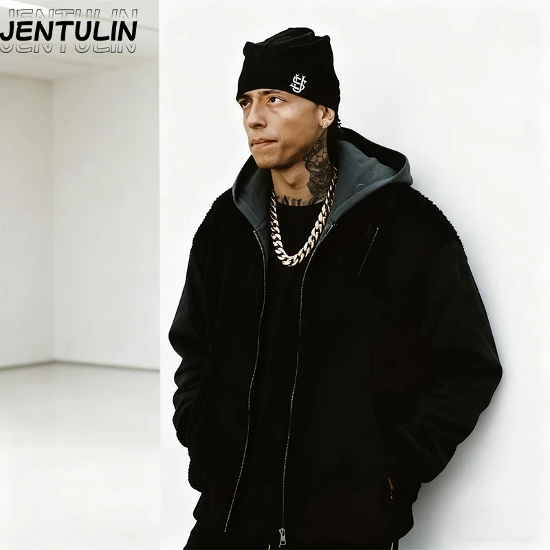 موضة التزلج الدافئ لفة الساخن شعبية الأمريكية أنيمي الكرتون المطرزة محبوك الخريف الشتاء قبعة تدفئة Y2K قبعة صوف Gengar Tam