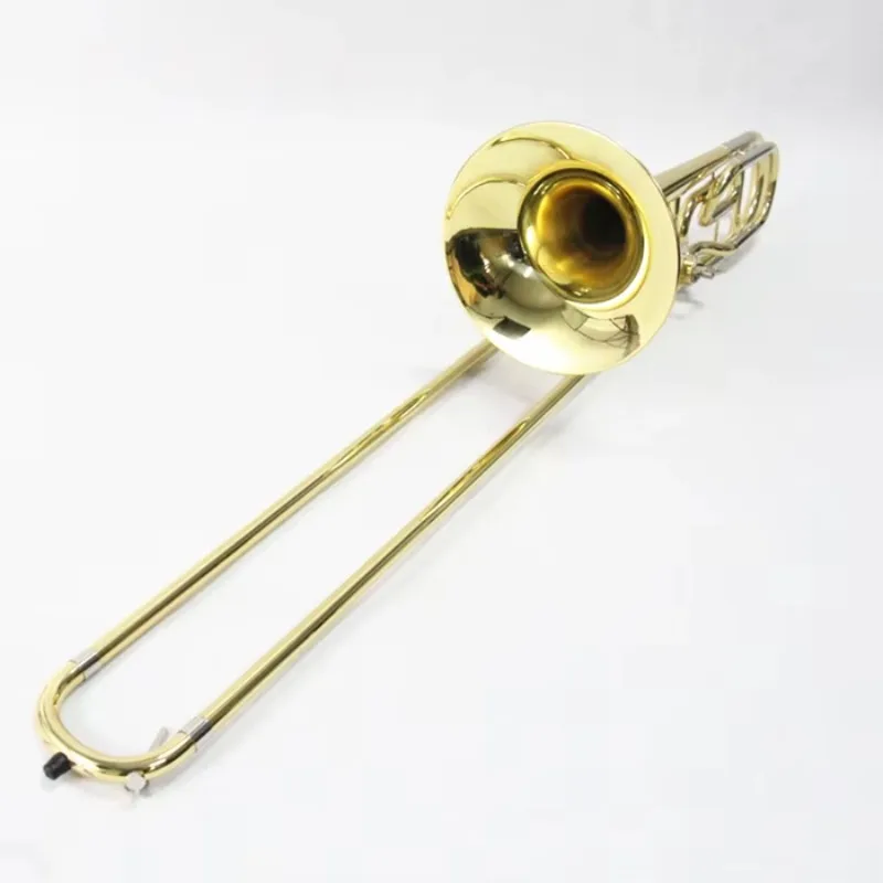 Professional Trombone Instrument Varnish Bb/F Tenor Trombone Instrument Case Accessories Blow Nozzle