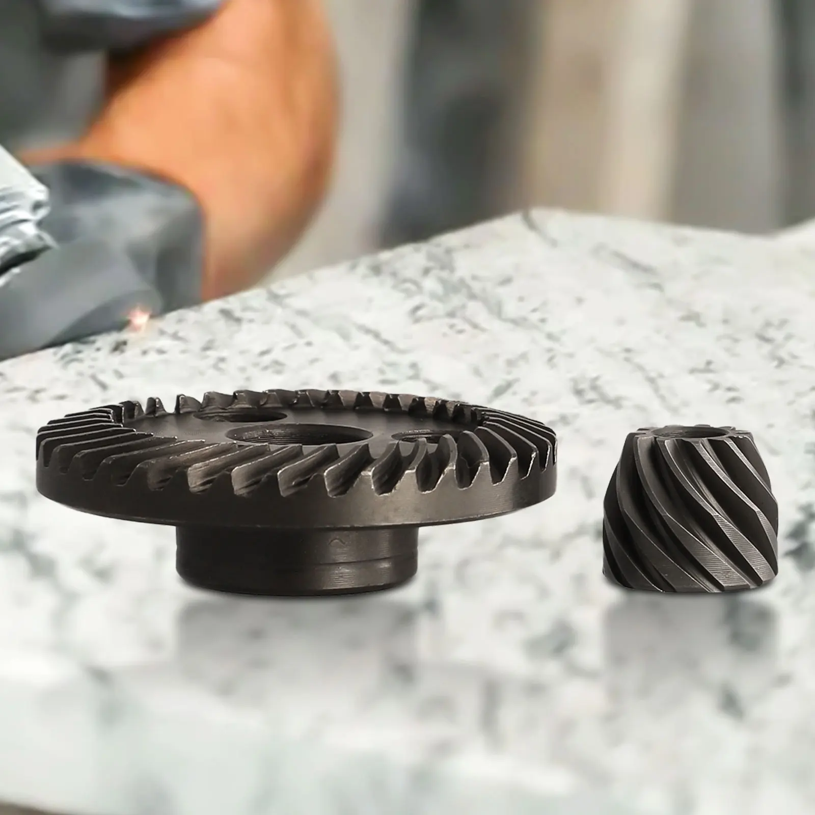 Kit de engranajes cónicos en espiral para lijadora angular, sin ranura para tarjeta, para amoladora angular de 9523, Metal de alto rendimiento, 36/11 dientes, 9523