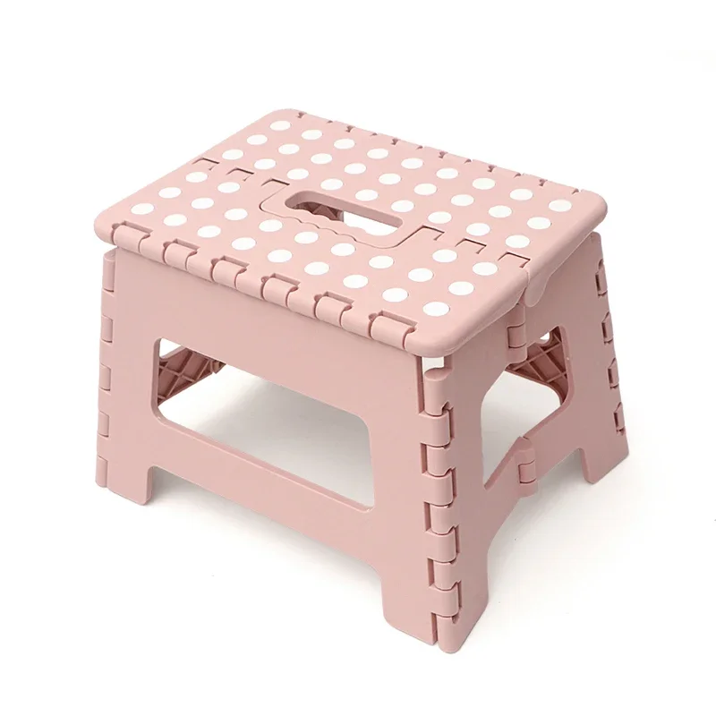 

Folding plastic portable thickened bench kids home bathroom cartoon folding stool