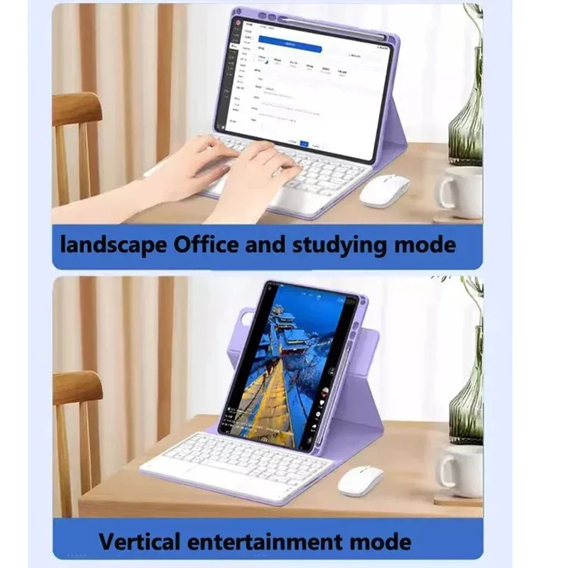 Suitable for Xiaomi Redmi Pad SE 11-inch Tablet Case Cover, Redmi Pad SE 11 Bluetooth Keyboard Case