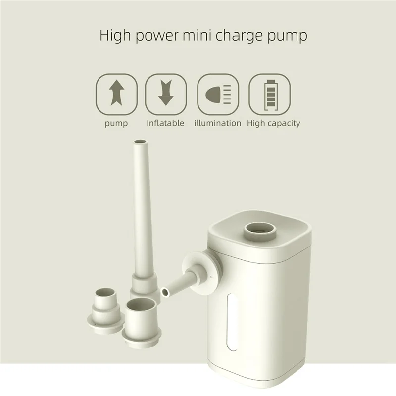 

A19F-Outdoor Pump Portable Air Pump Camping Equip Compressor Quick Inflate Deflate For Hiking/Float/Air Bed