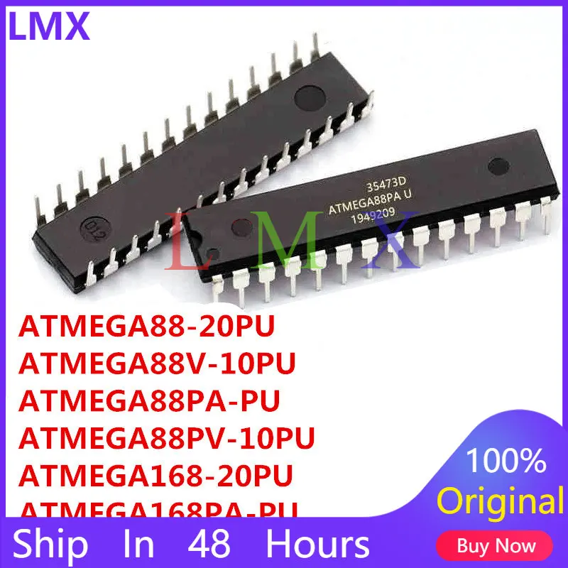 Chip IC ATMEGA88 20PU ATMEGA88V 10PU ATMEGA88PA, ATMEGA88PV 10PU ATMEGA168 20PU ATMEGA168PA PU ATMEGA328P PU DIP-28, 1 unidades