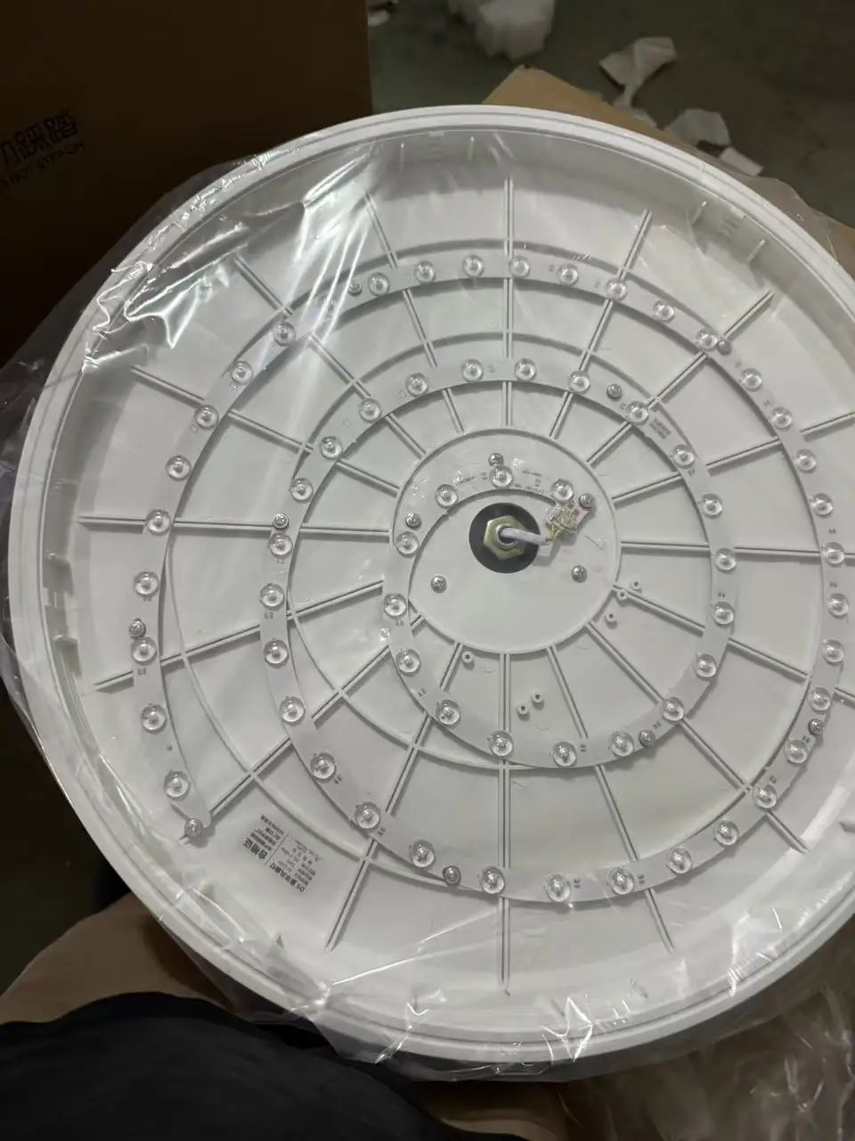 New Ultra-Thin Chandelier Fan LED Invisible Ceiling Fan with Light 3 Folding Blades Pendant Light Kitchen Living Room Office image 6