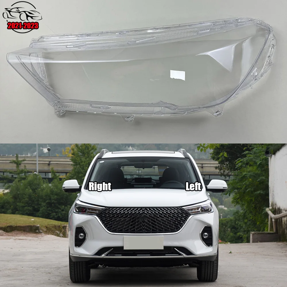 

For Great Wall Haval M6 Plus 2021-2023 Car Accessories Headlamp Cover Transparent Lampshade Headlight Shell Lens Plexiglass