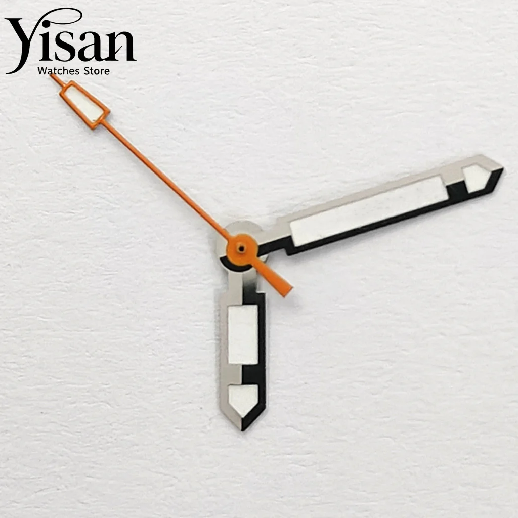 Silver Orange Watch Hand Fit NH35 NH36 ETA2824 2836 DG3804 Miyota 8215 821A Movement Watch Mod Accessories