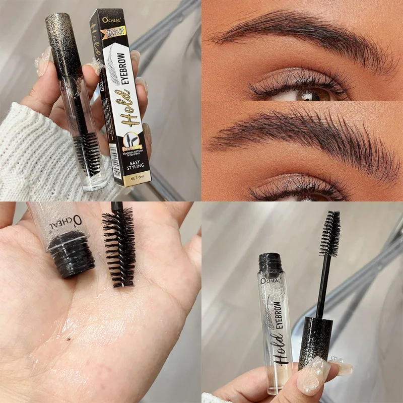 Gel de peinado de cejas 3D transparente, juego de cera impermeable, levantamiento de cejas de larga duración, secado rápido, potenciadores de cejas, maquillaje de ojos