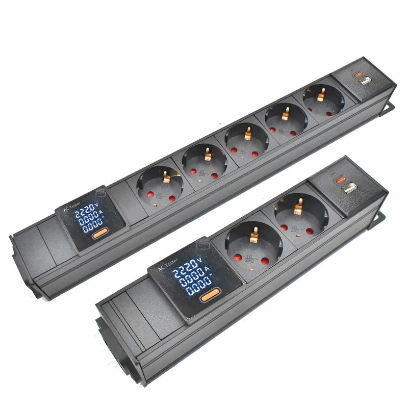 wireless C14 POT PDU power strip Voltage Detector EU output socket Network Cabinet Rack Switch TP-C 15W charging port