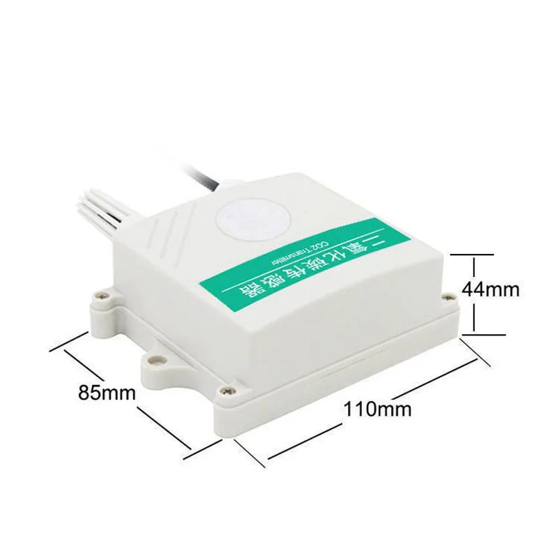 CO2 carbon dioxide temperature and humidity sensor transmitter RS485 4-20ma 0-5V output 3 in 1 gas detector