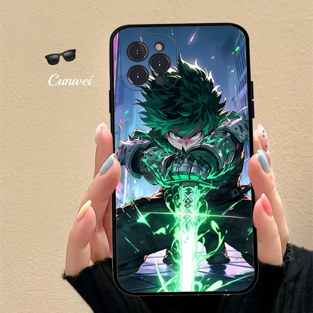 Deku My Hero Academia Phone Case For iPhone 15 14 11 12 13 Mini Pro XS Max Cover 6 7 8 Plus X XR SE 2020 Funda Shell