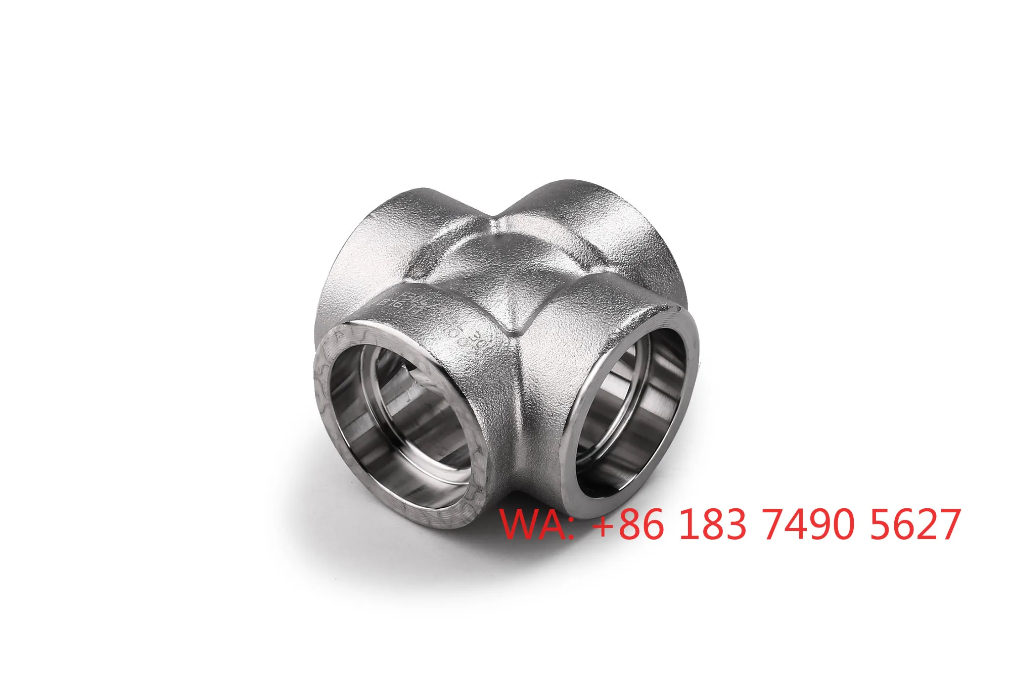 High voltage socket welding four-way DN50 2-inch Ø 60 316L