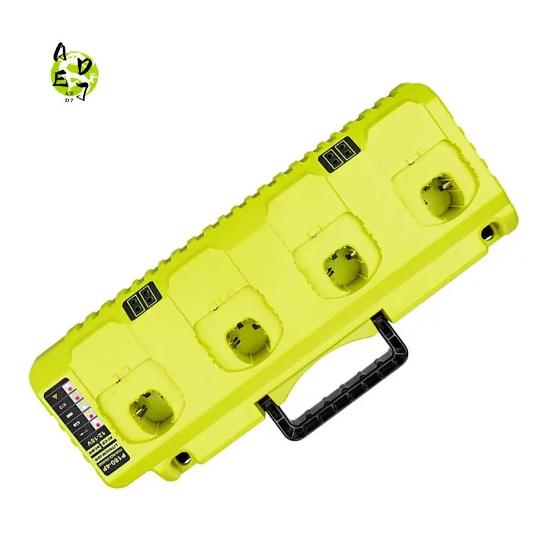 

AED7-320W Быстрое зарядное устройство, 4 порта, 3 А для электроинструмента Ryobi, 18 В, Ni-Cd, Ni-Mh литий-ионные аккумуляторы P109 PBP002 с двумя USB-портами