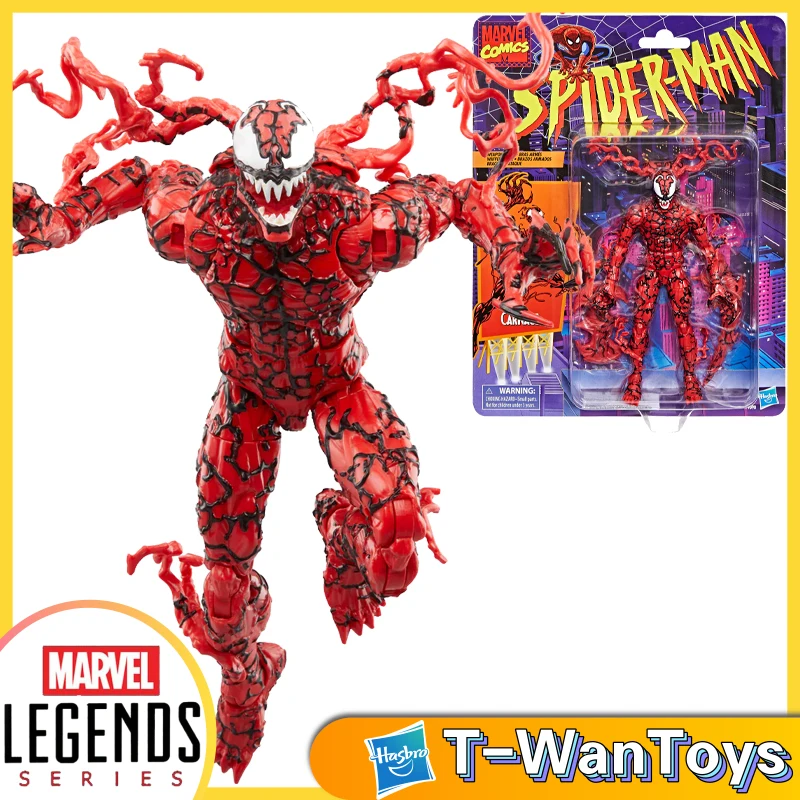 Original Hasbro Marvel Legends Series Comics Retro-Inspired Carnage 6-Inch Scale(15Cm) Collectible Action Figure New Unopened