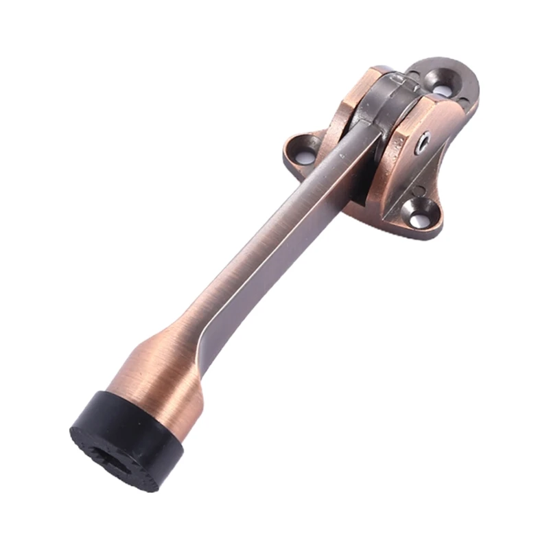 Foot Operated Kickdown Door Stop One-touch Flip Door Holder Rubber Buffer Home Door Mounted Stopper Anti-collision Drop Shipping