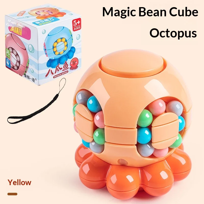 Octopus decompression toy, Magic Bean versatile Rubik's cube, 3D Rubik's cube puzzle toy