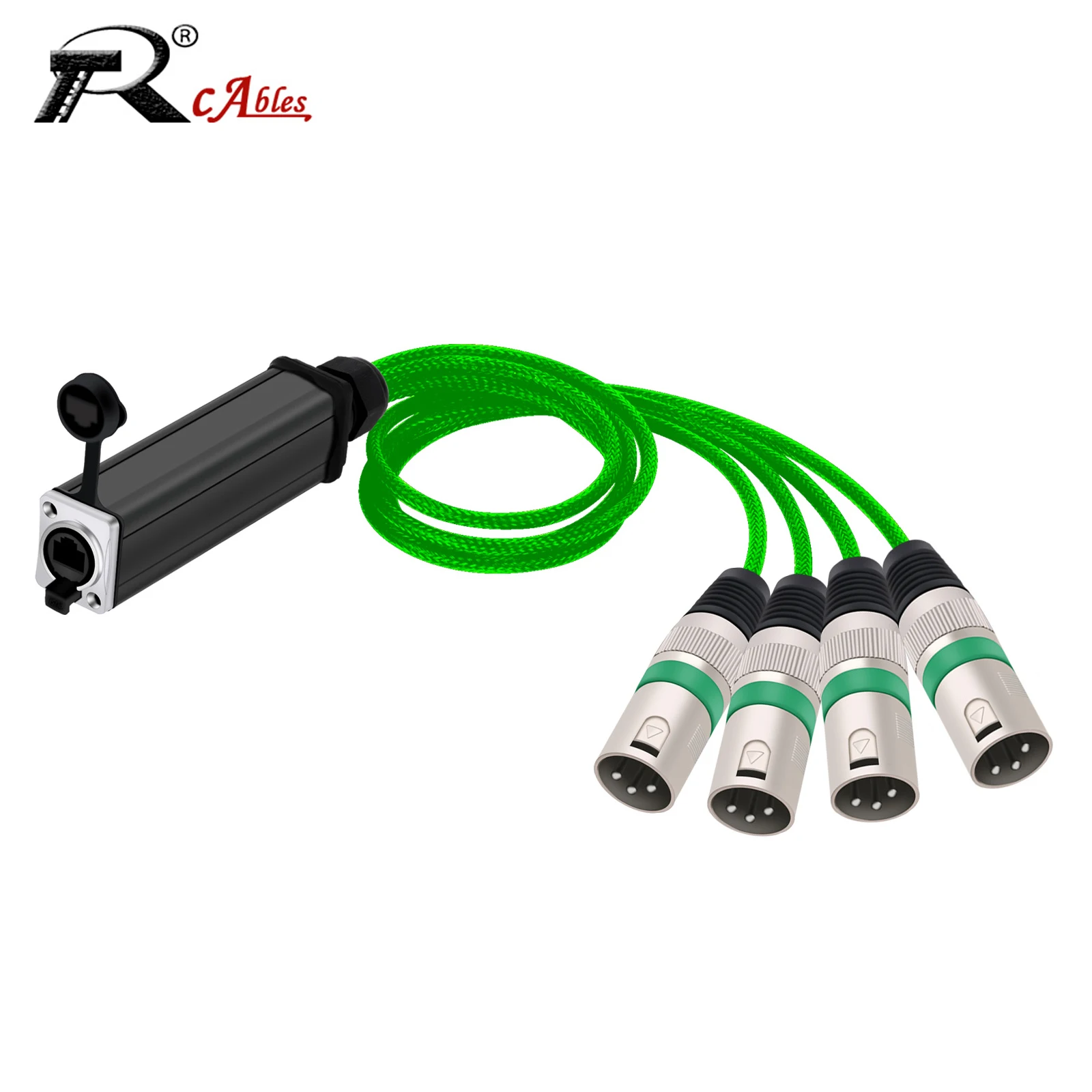 0.5M-5M RJ45 To XLR Audio Cable DMX Splitter For Snake Cable Network Extension Of Stage Or Studio Recording Color Braided Cable