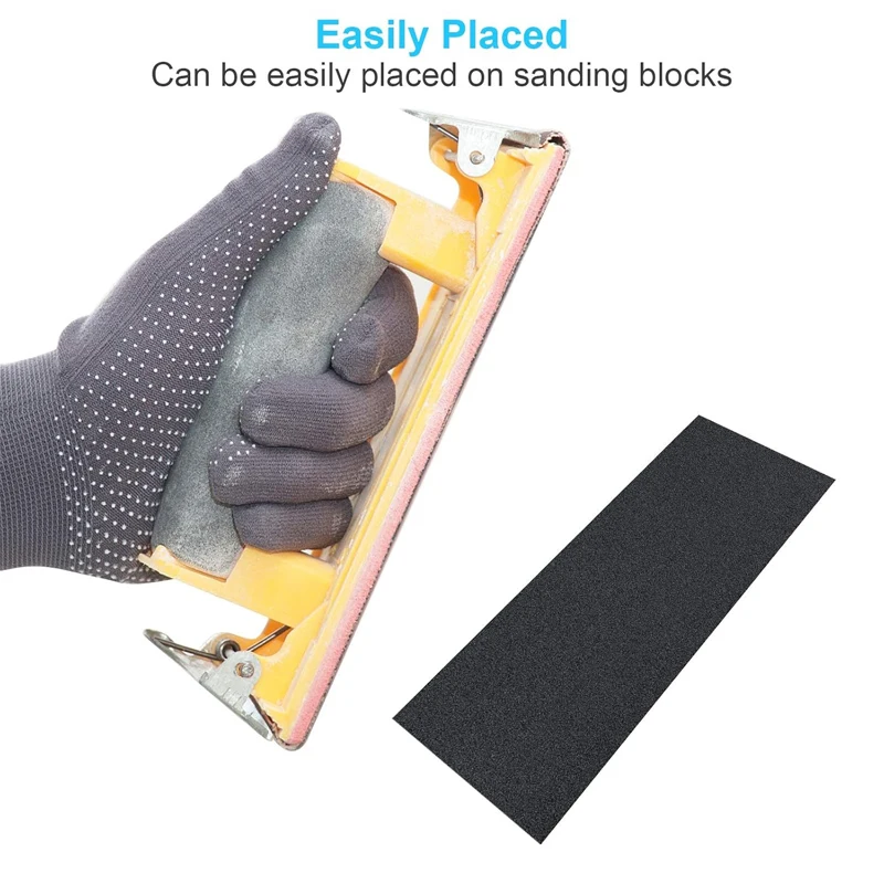 120 -5000Grit Sandpaper Wet Dry Sandpaper Sheet 50Pcs 9 x 11 Inches Silicon Carbide Abrasive Sand Paper For Metal Wood Furniture