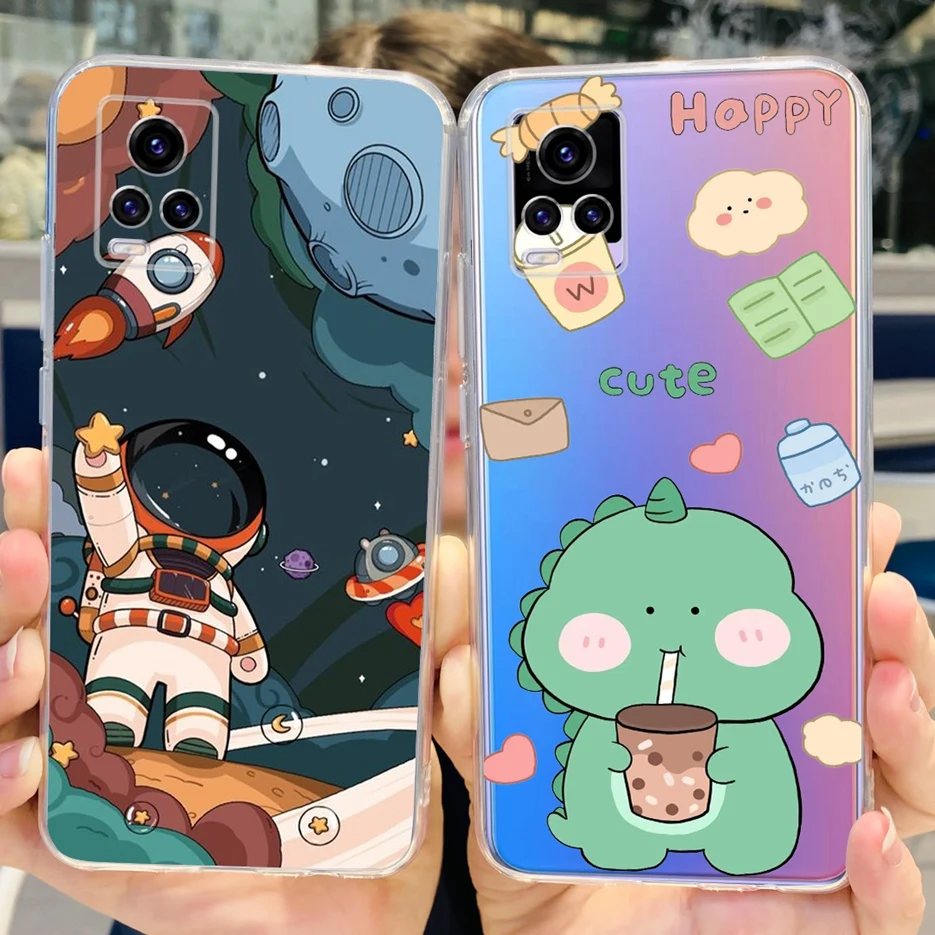 For Vivo V20 Case V2025 V2024 Popular Painted Cover Clear Silicone Soft TPU Phone Case For Vivo V20 2021 V 20 VivoV20 Back Cover
