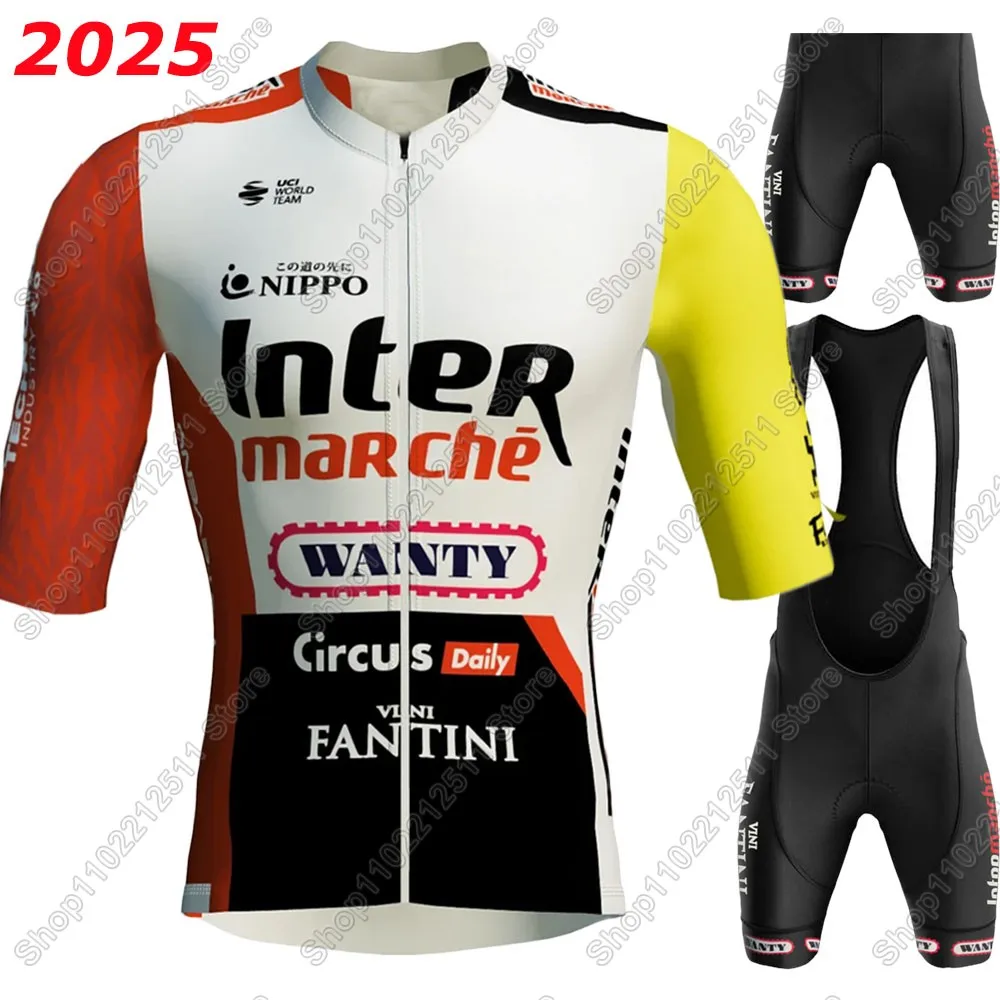 2025 Wanty Team Cycling Jersey Set Summer Men Bicycle Clothing Road Bike Shirts Suit Bicycle Bib Shorts MTB Ropa Maillot