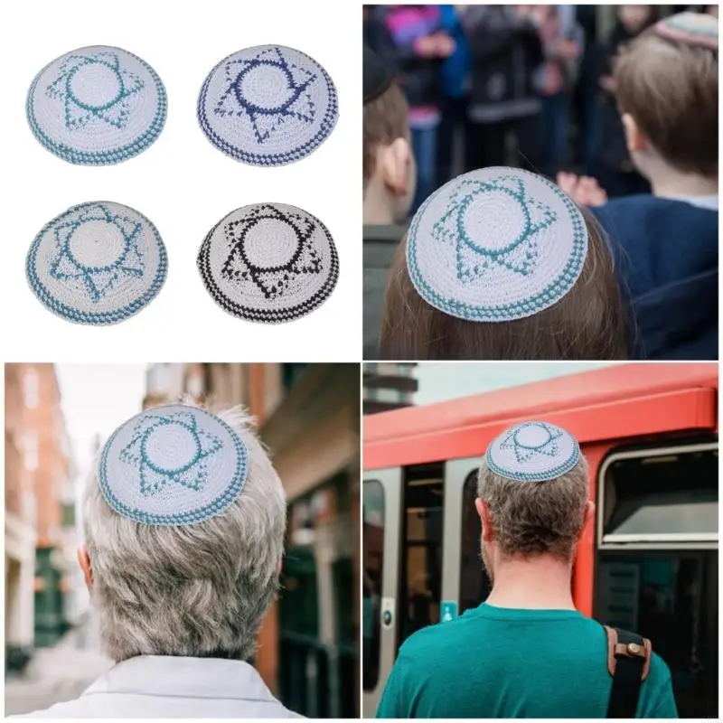 Practical Yarmulke Hat Easy To Clean Multipurpose For Religious Occasion 6XDA