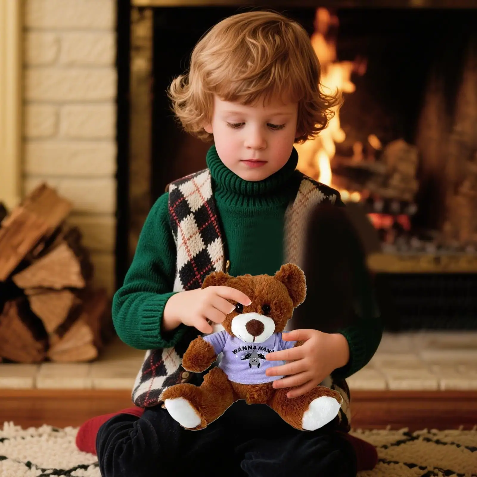 

Мягкая рубашка с медведем, мягкая рубашка с рисунком летучей мыши, центральные украшения, плюшевое украшение с медведем для детского душа, дня рождения, дня Святого Валентина